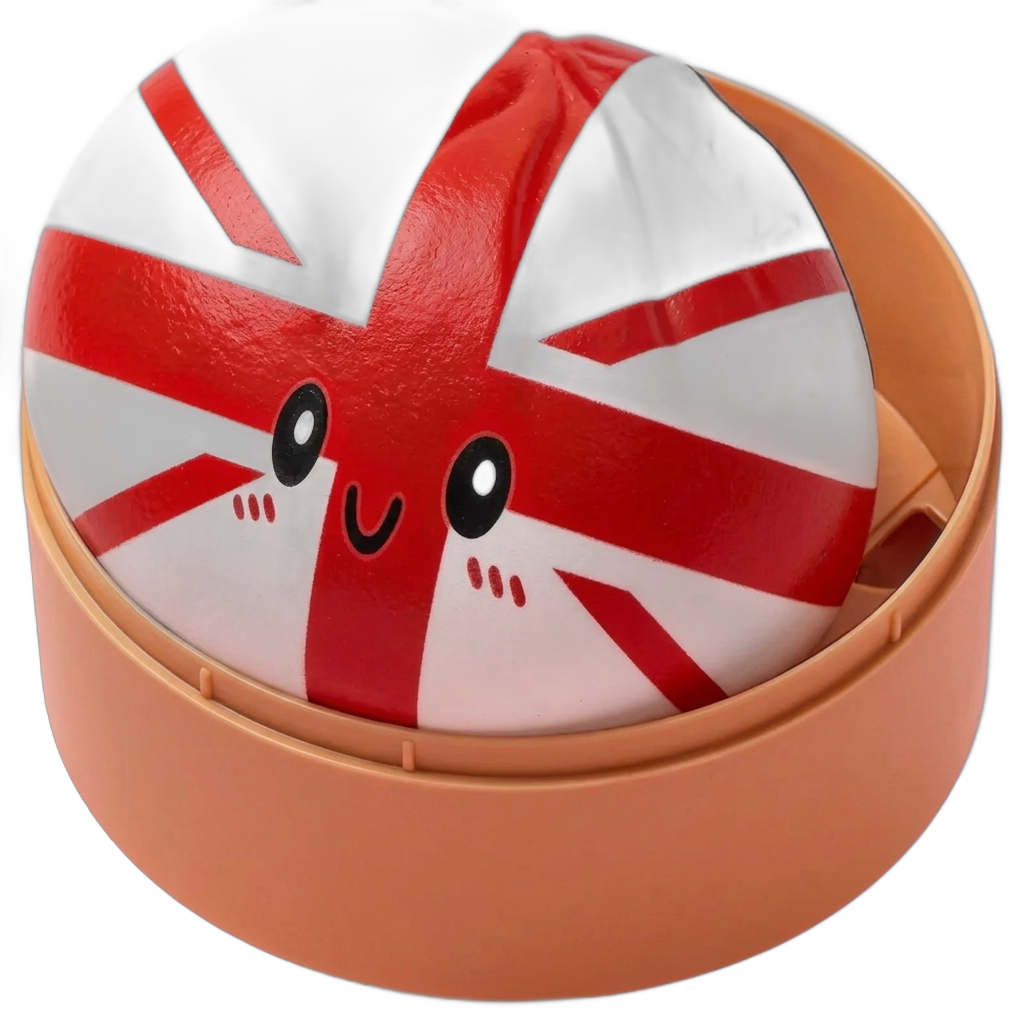 Flag Squishy Toy UK Dumpling tijdens het knijpen, zacht materiaal