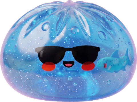 Dumpling Squishy Zonnebril – Stoere Editie tijdens het knijpen, zacht materiaal