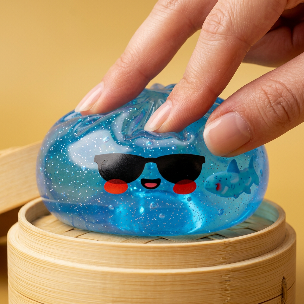 Dumpling Squishy Zonnebril – Stoere Editie tijdens het knijpen, zacht materiaal