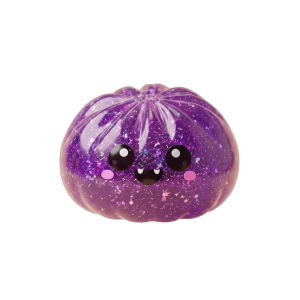 Dumpling Squishy Vampire Halloween Glitter Paars tijdens het knijpen, zacht materiaal