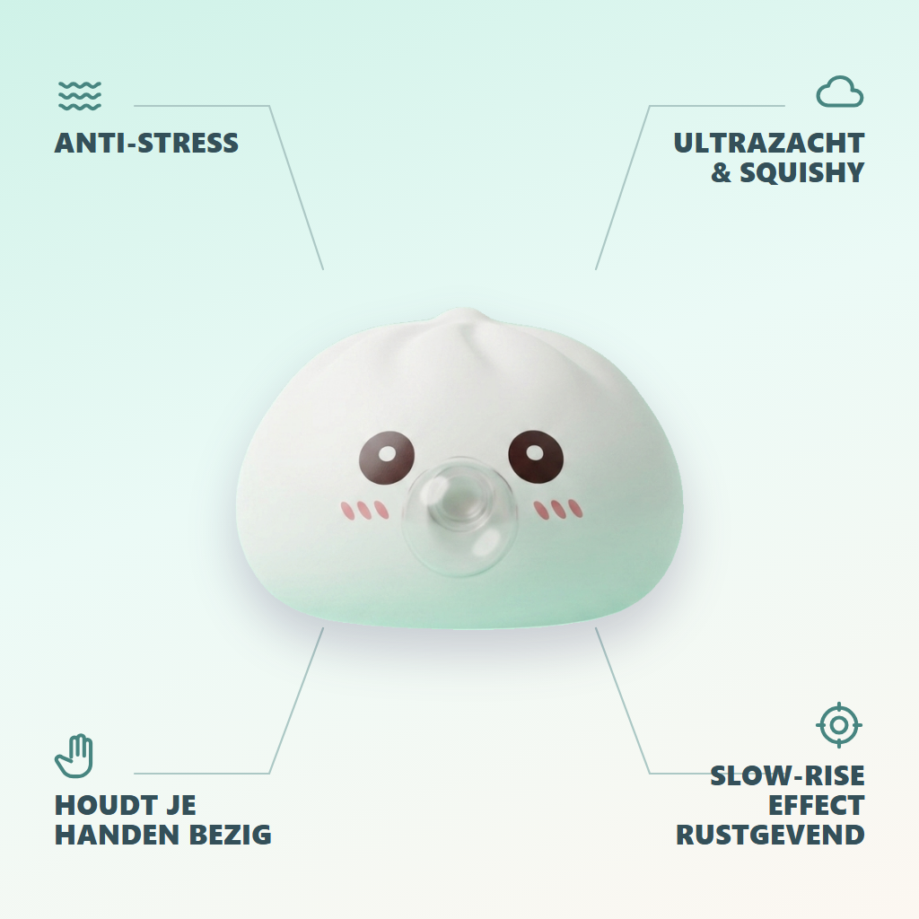 Giant Dumpling Squishy Witte Wolk — zijn voordelen
