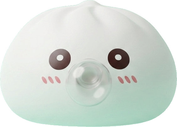 Giant Dumpling Squishy Witte Wolk tijdens het knijpen, zacht materiaal