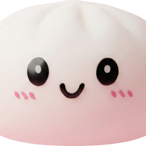 Dumpling Squishy Sneeuwwit met Bamboe Mandje tijdens het knijpen, zacht materiaal