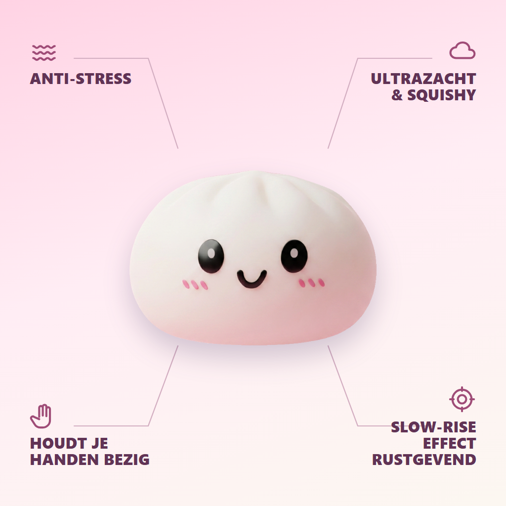 Dumpling Squishy Sneeuwwit met Bamboe Mandje — zijn voordelen