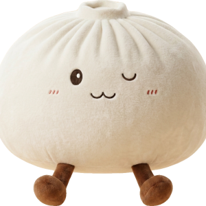 Dumplings Squishy Toy XXL Wit Knuffel-Dumpling tijdens het knijpen, zacht materiaal