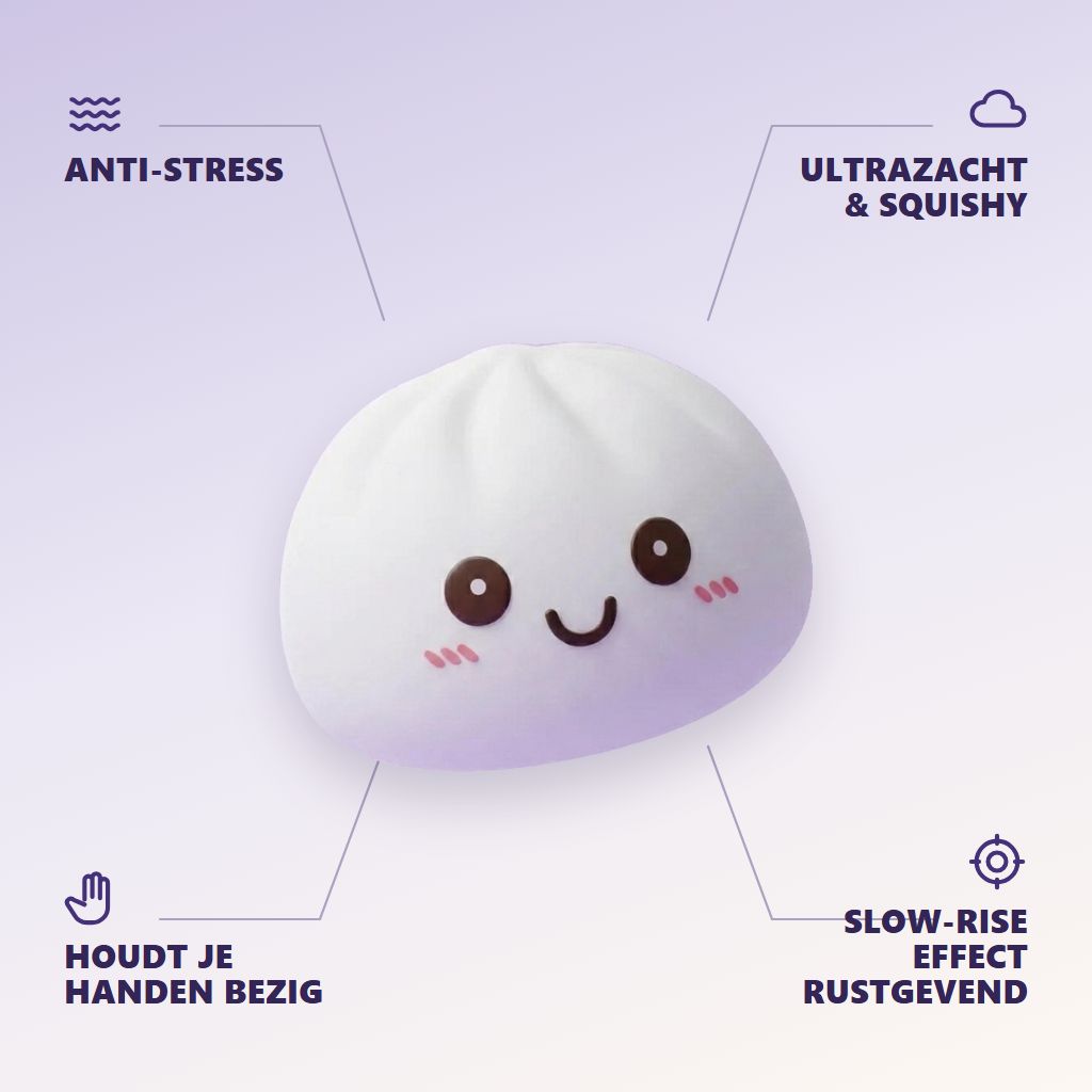 Dumpling Squishy Nachtlampje Maanlicht Wit — zijn voordelen