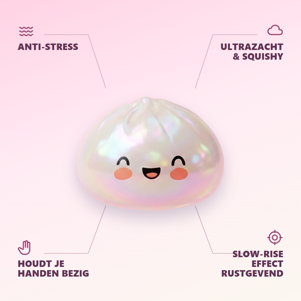 Dumpling Squishy Blanc Wolkwit Editie — zijn voordelen