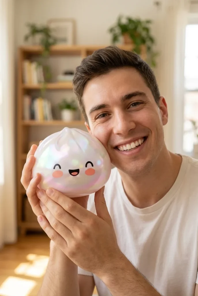 Dumpling Squishy Blanc Wolkwit Editie in het dagelijks leven