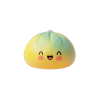 Squishy Dumpling Yellow Fade Zonsondergang tijdens het knijpen, zacht materiaal