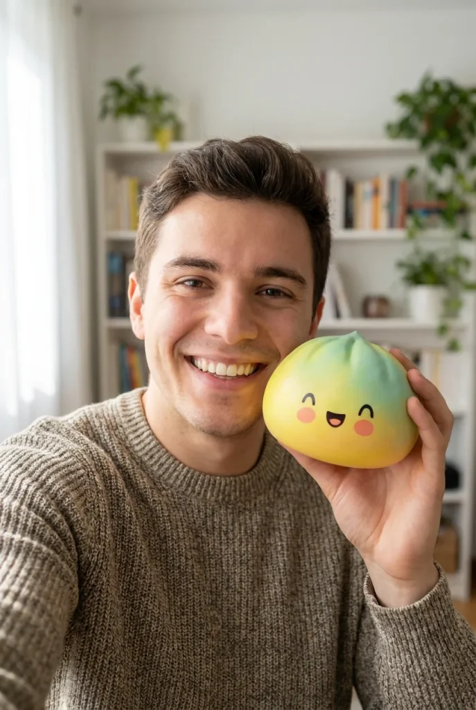 Squishy Dumpling Yellow Fade Zonsondergang in het dagelijks leven