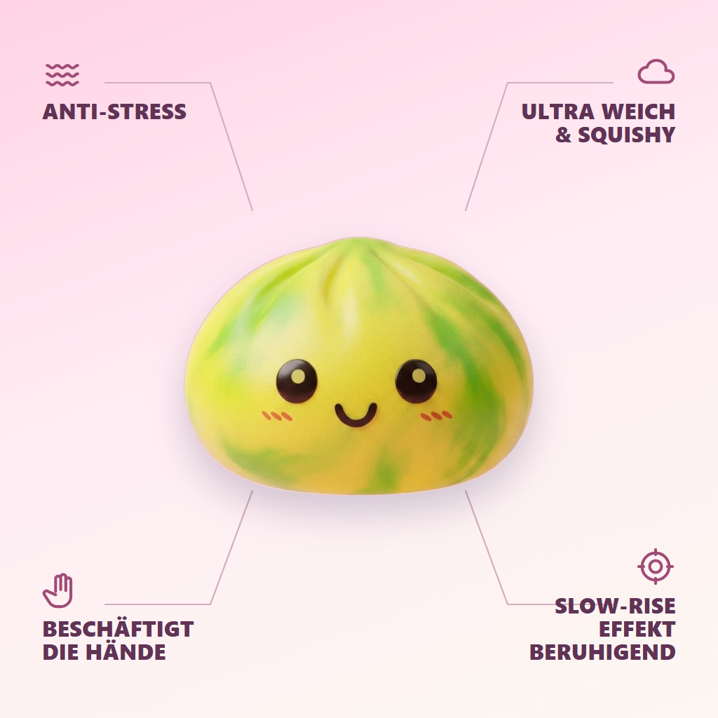 Tie Dye Dumpling Squishy Citroengeel — zijn voordelen