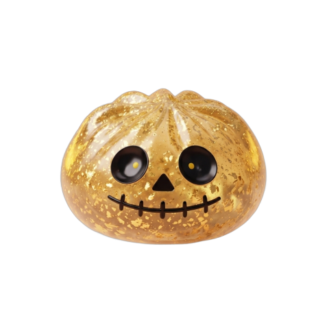 Dumpling Squishy Zombie Halloween Glitter Goud tijdens het knijpen, zacht materiaal