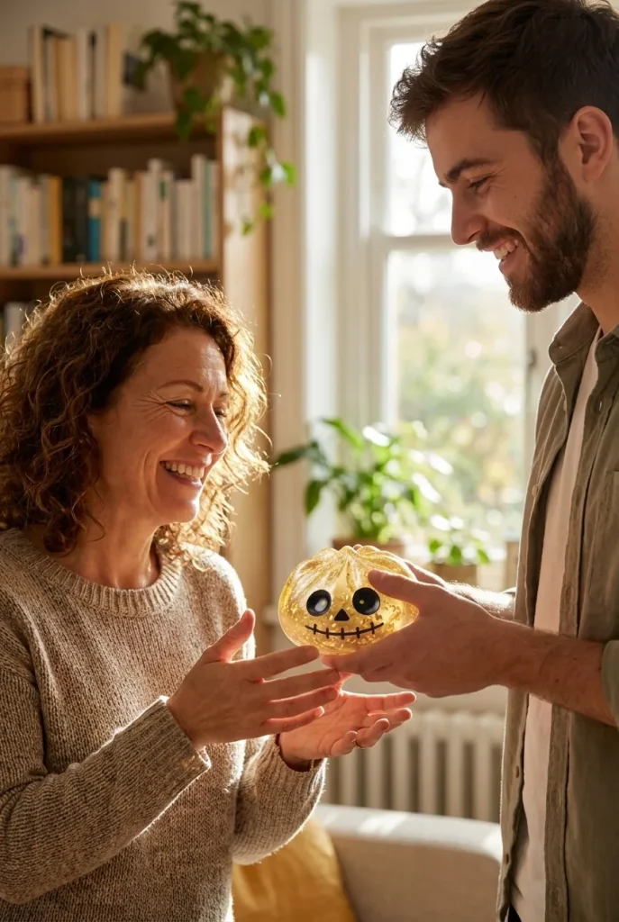 Dumpling Squishy Zombie Halloween Glitter Goud als cadeau-idee