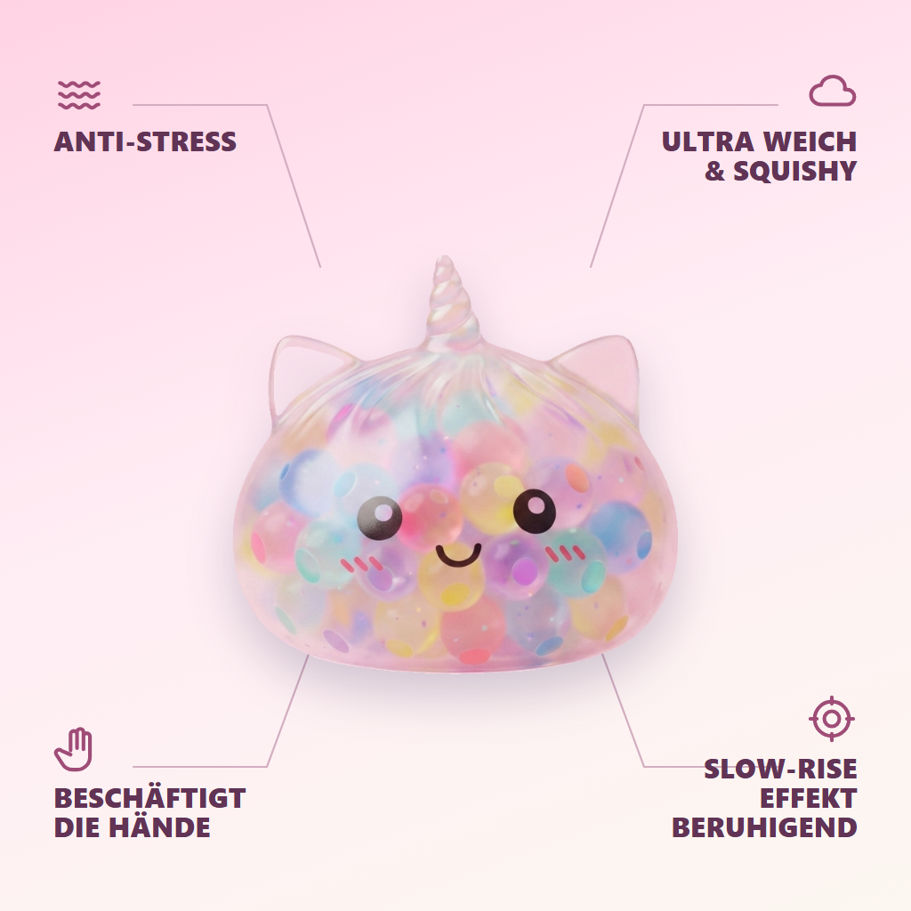 Squishy Dumpling Unicorn Bubble Pastel Multicolor — zijn voordelen