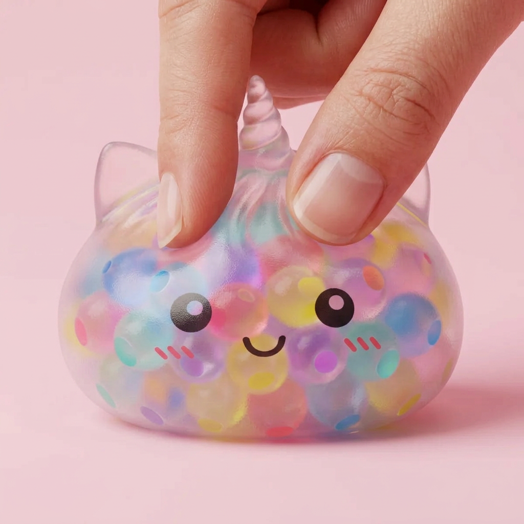 Squishy Dumpling Unicorn Bubble Pastel Multicolor — slow-rise effect, het schuim vert langzaam terug