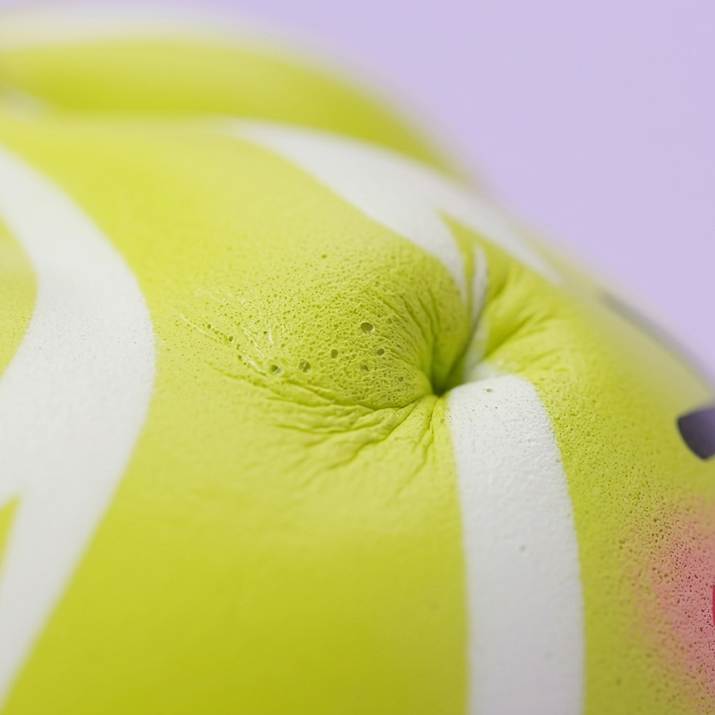 Squishy Dumpling Mystery Happy Faces — macro-close-up van de textuur