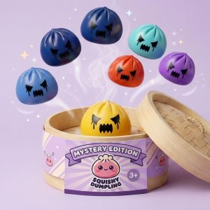 Squishy Dumpling Spook Mystery tijdens het knijpen, zacht materiaal