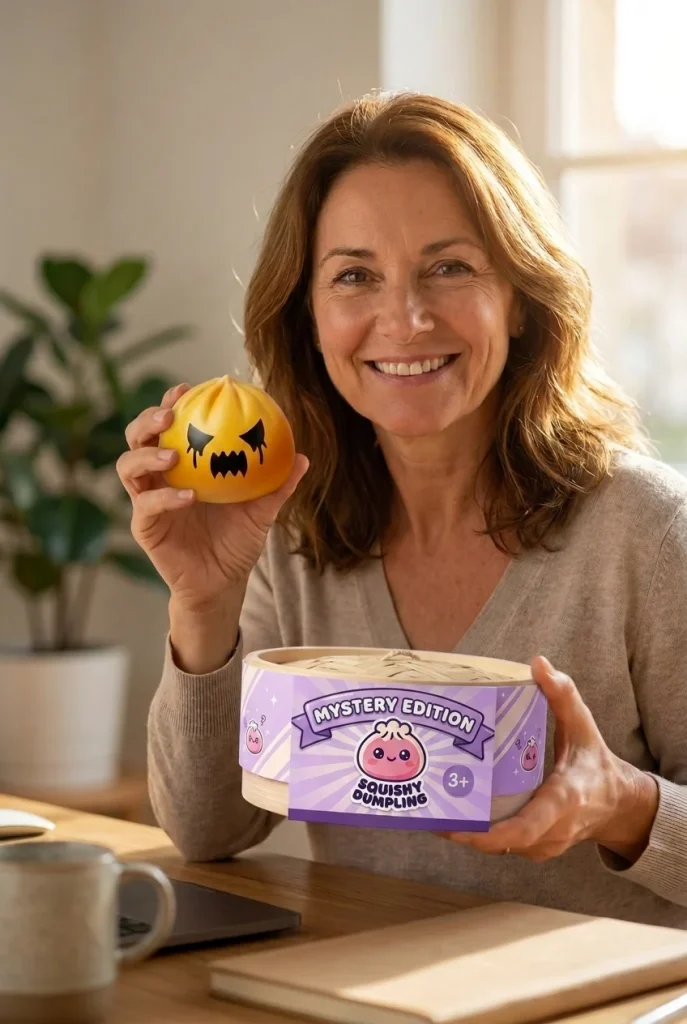 Squishy Dumpling Spook Mystery met zijn doos