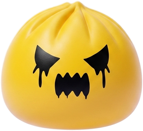 Squishy Dumpling Spook Mystery tijdens het knijpen, zacht materiaal