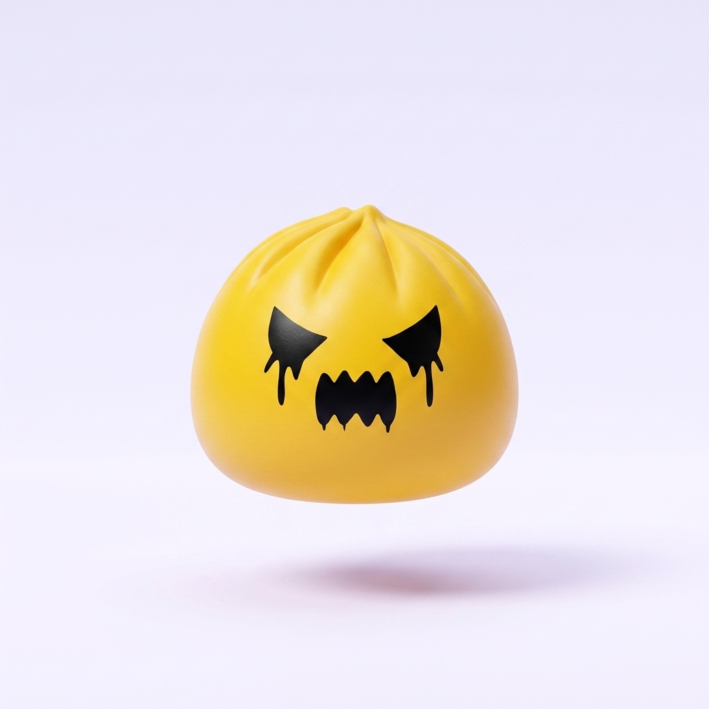Squishy Dumpling Spook Mystery tijdens het knijpen, zacht materiaal