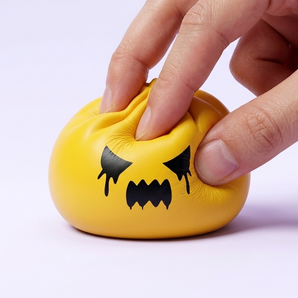 Squishy Dumpling Spook Mystery tijdens het knijpen, zacht materiaal
