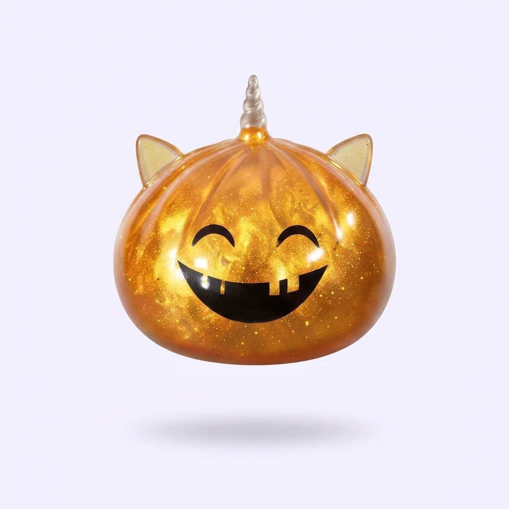 Squishy Dumpling Mystery Halloween Unicorn Gehoornd tijdens het knijpen, zacht materiaal