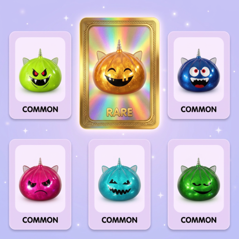 Squishy Dumpling Mystery Halloween Unicorn Gehoornd tijdens het knijpen, zacht materiaal