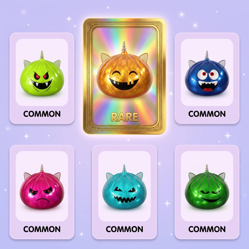 Squishy Dumpling Mystery Halloween Unicorn Gehoornd tijdens het knijpen, zacht materiaal