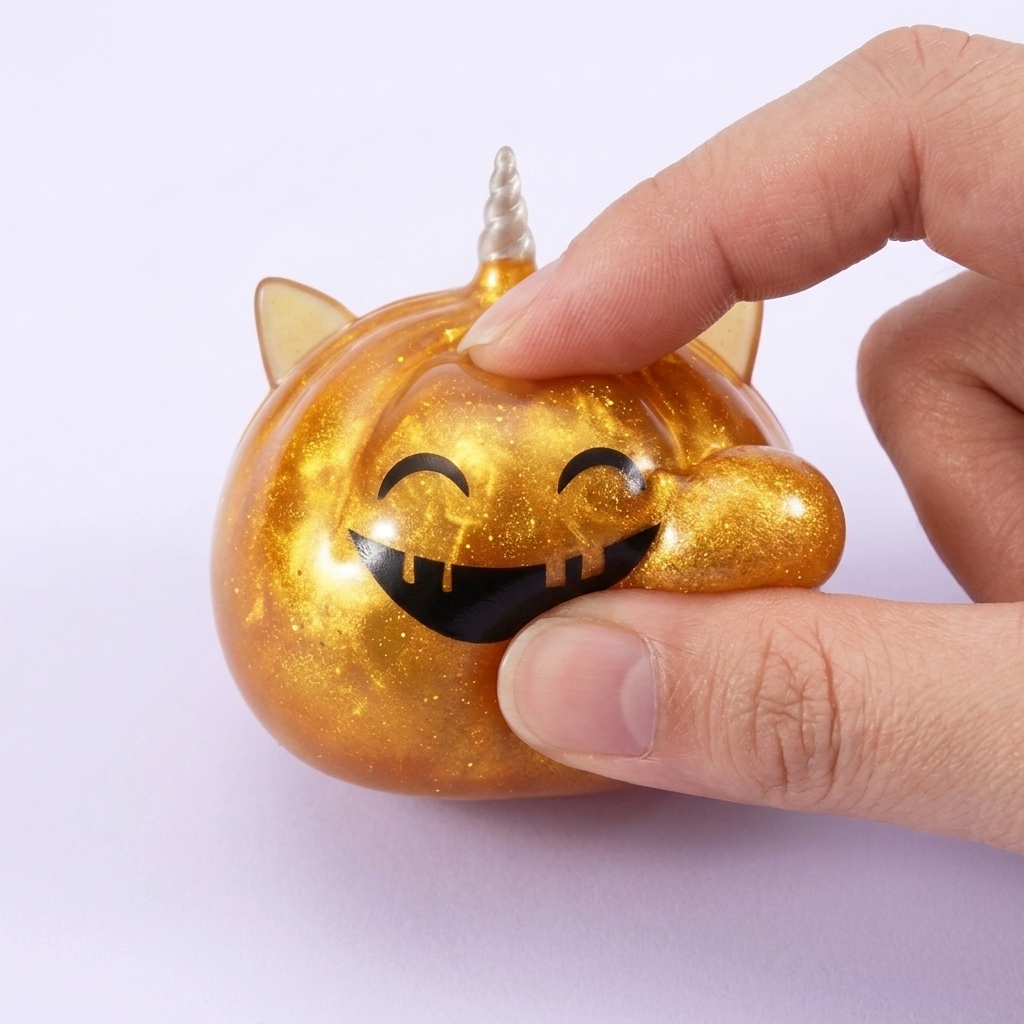 Squishy Dumpling Mystery Halloween Unicorn Gehoornd — slow-rise effect, het schuim vert langzaam terug