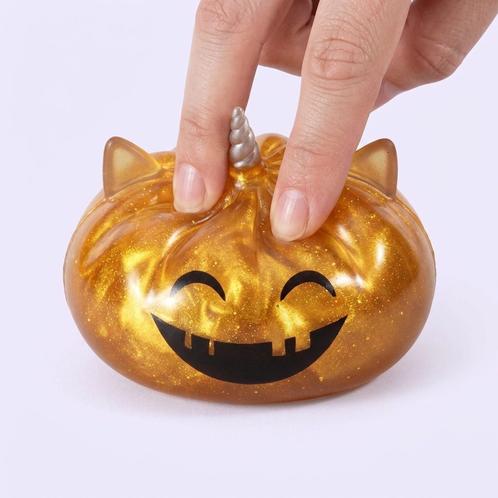Squishy Dumpling Mystery Halloween Unicorn Gehoornd tijdens het knijpen, zacht materiaal