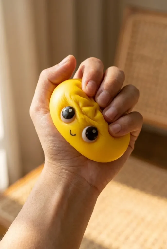 Dumpling Squishy Mystery Pop Grote Ogen tijdens het knijpen