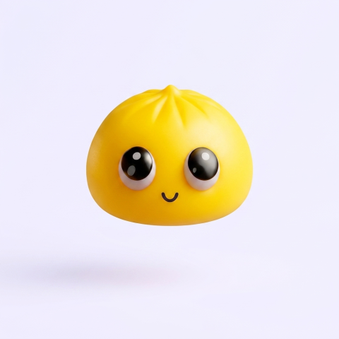 Dumpling Squishy Mystery Pop Grote Ogen tijdens het knijpen, zacht materiaal