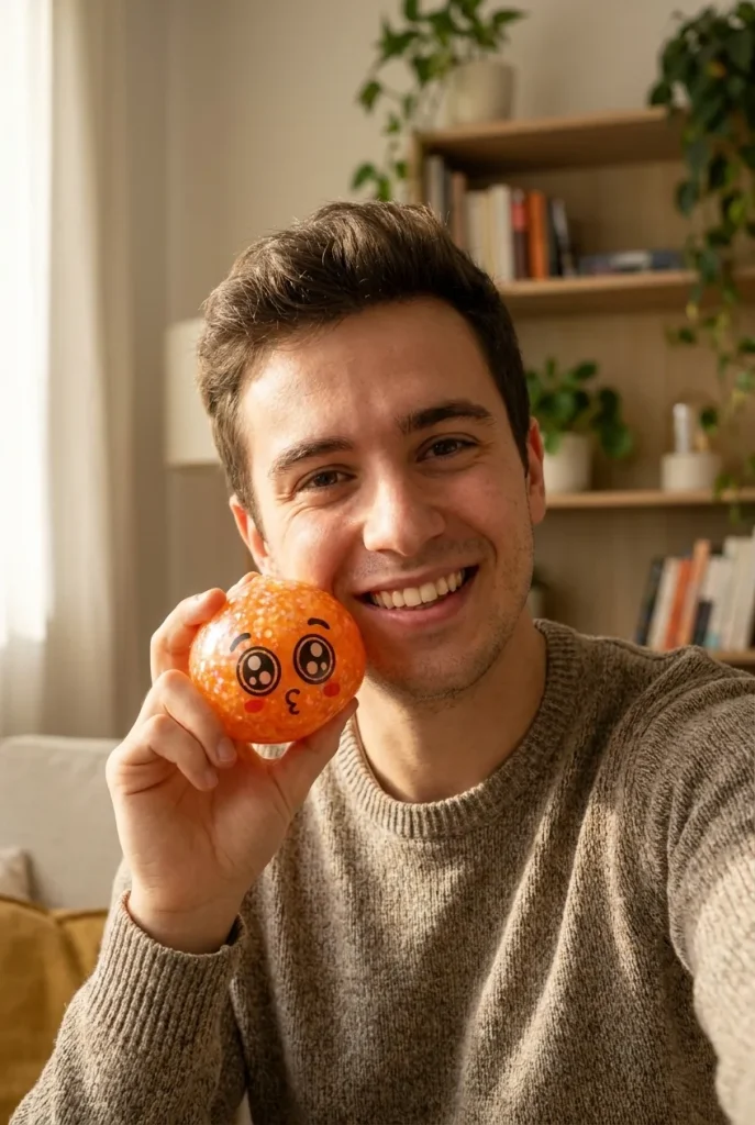 Squishy Dumpling Mystery Puppy Eyed Glitterhuid in het dagelijks leven