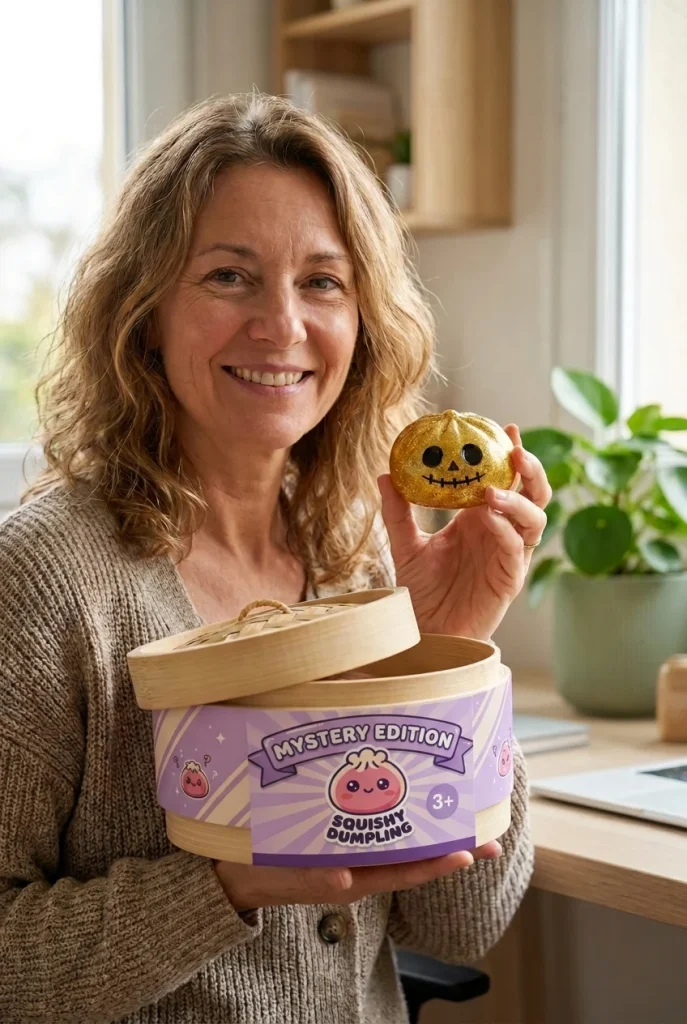 Squishy Dumpling Vampire Mystery Bloedrood met zijn doos