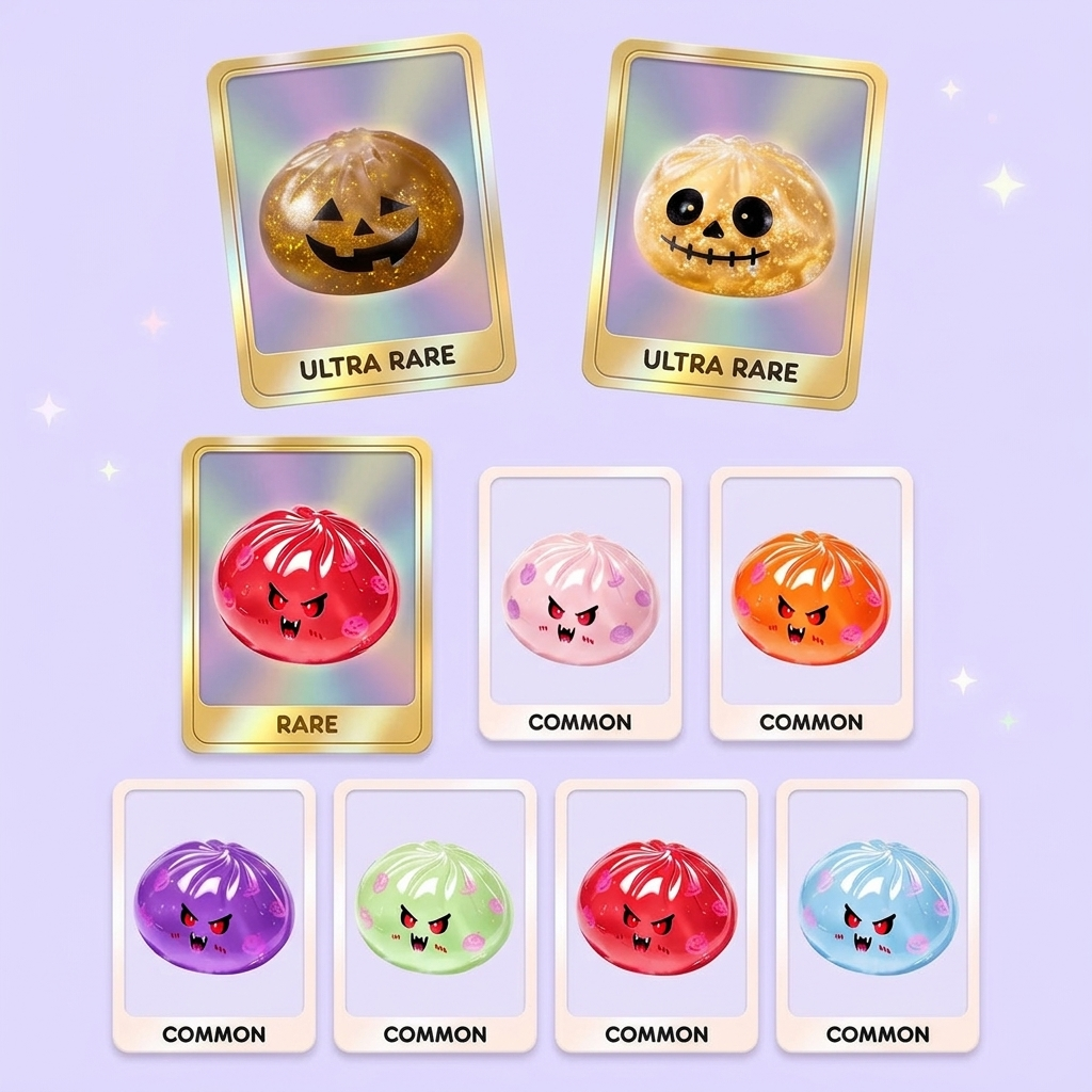 Squishy Dumpling Vampire Mystery Bloedrood tijdens het knijpen, zacht materiaal
