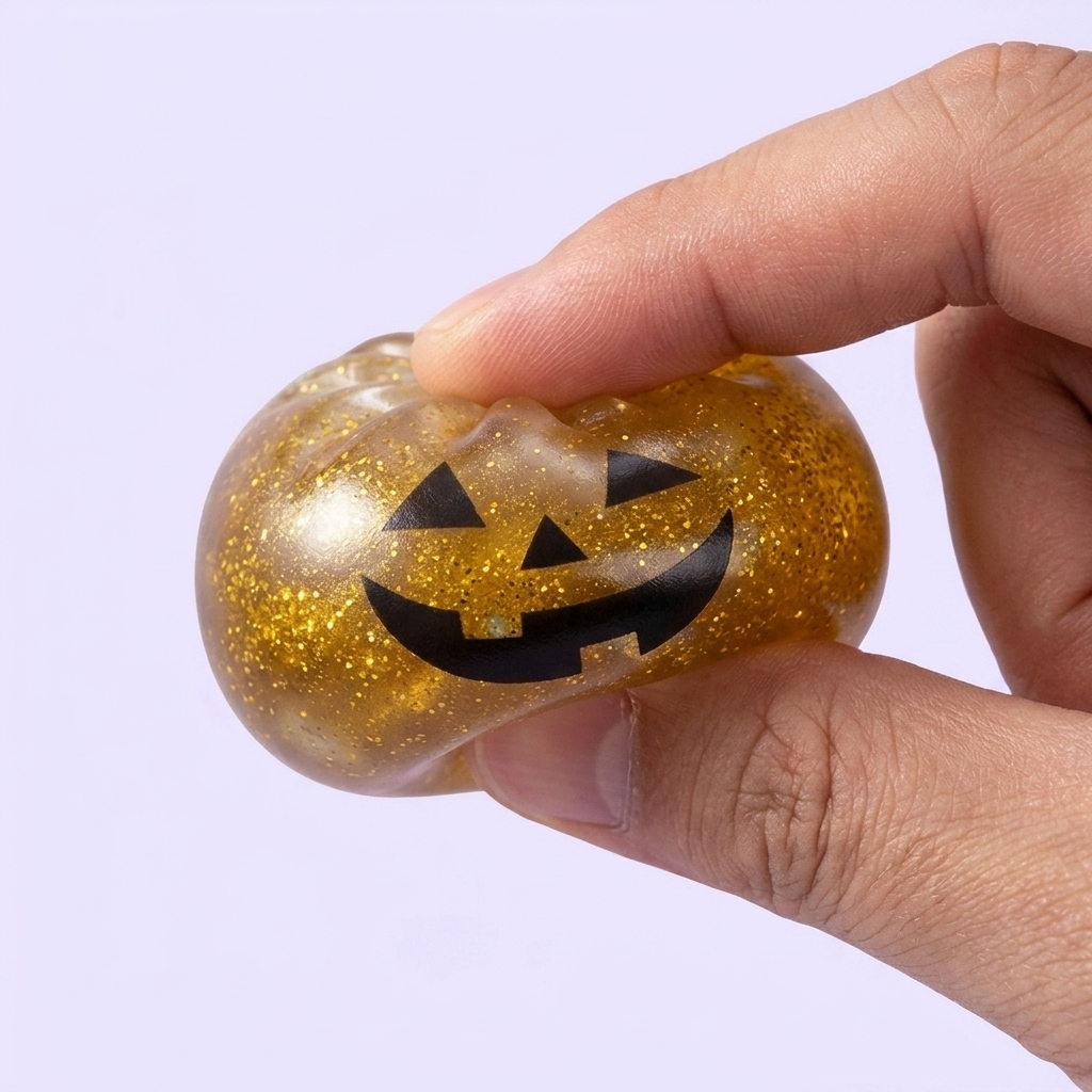 Squishy Dumpling Vampire Mystery Bloedrood — slow-rise effect, het schuim vert langzaam terug