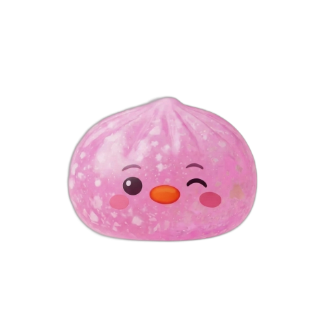 Penguin Dumpling Squishy Candy Roze tijdens het knijpen, zacht materiaal