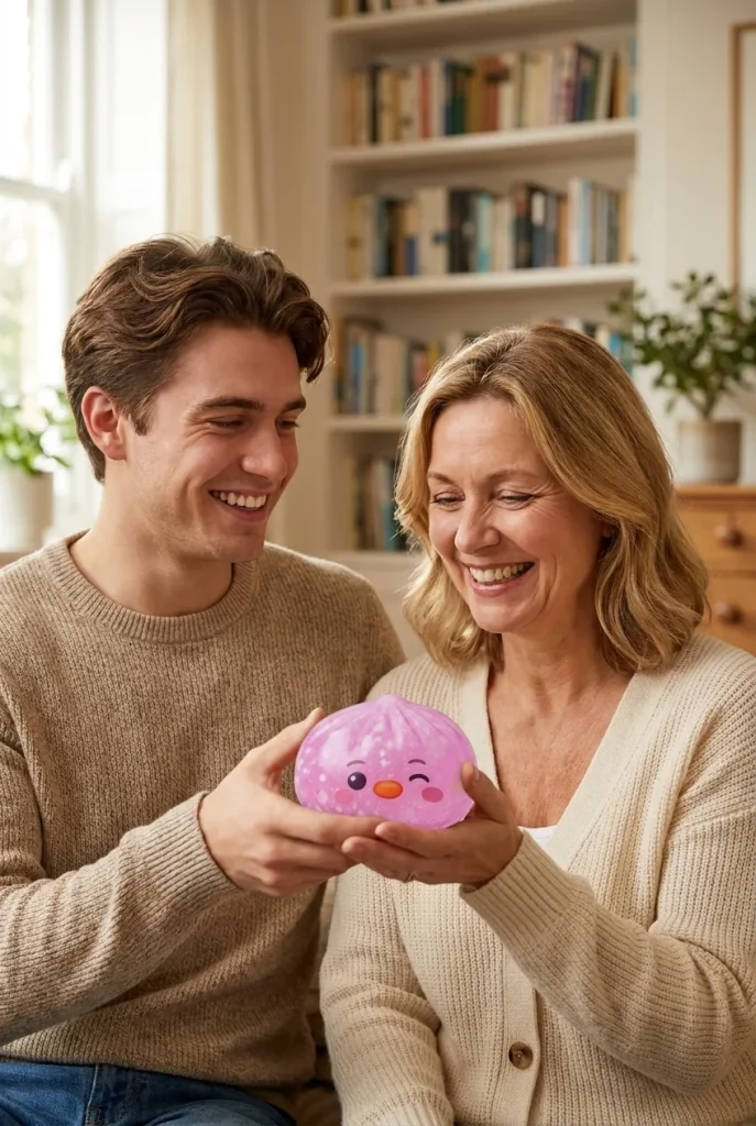 Penguin Dumpling Squishy Candy Roze als cadeau-idee