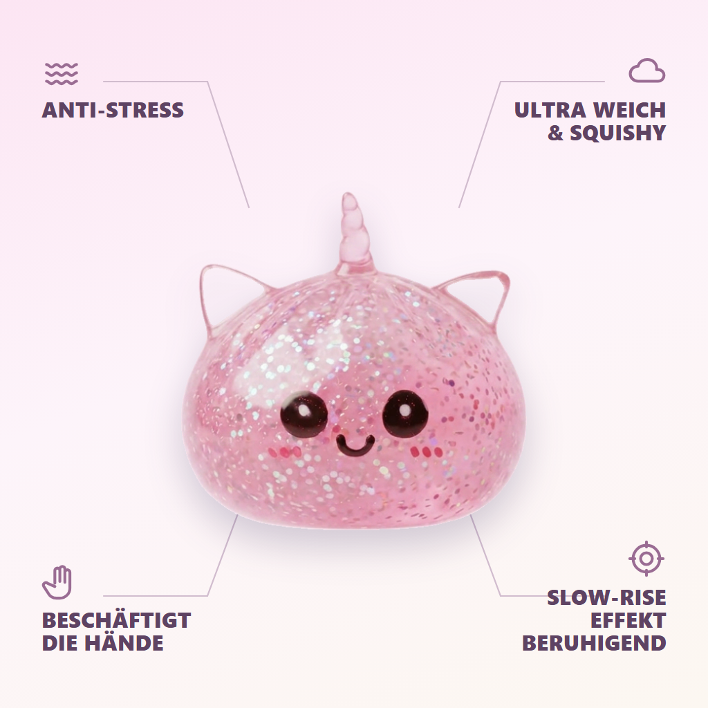 Glitter Dumpling Squishy Eenhoorn Roze — zijn voordelen
